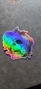 Totenkopf Aufkleber niedlicher Totenkopf Aufkleber handgemachte Aufkleber coole Aufkleber Wasserflasche Aufkleber Vinyl Aufkleber Holoaufkleber holografischer Schädel Geschenk - Etsy.de