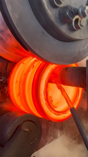 13K views · 121 reactions | Inside the factory Bearing steel billet from the fiery furnace out to the forging process #fblifestyle #machine #factory #process #stamping #forging #manufacturer #producer #technology #industrial #iron #blacksmith | Inside the factory | Facebook