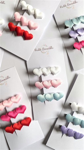 Barrettes Cœurs - Etsy