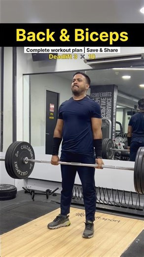 Back and biceps complete workout plan for beginners 🏋🏻‍♂️