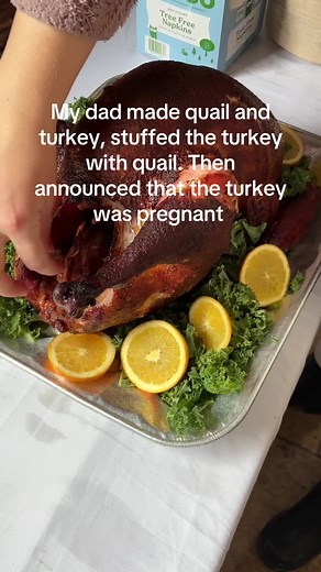 Pregnant Turkey Prank for Thanksgiving Dinner