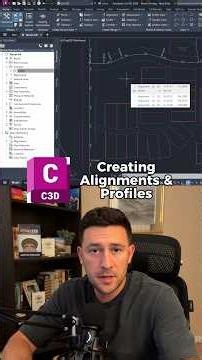 How to create an alignment and profile #autocad #civil3D #engineeringlife