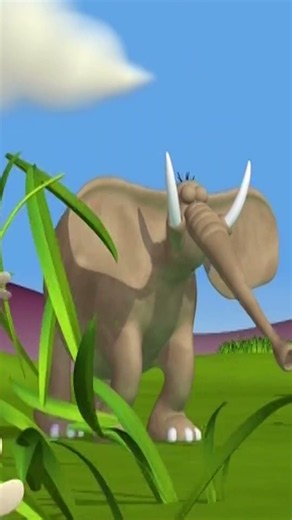 Why is the Elephant Sneezing? 🐘❓ #gazoon #animation #funnyanimals