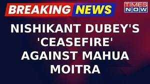 Breaking News | After Leading BJP's Charge Against Mahua Moitra, Nishikant Dubey Calls 'Ceasefire'