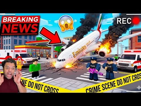 BREAKING: PLANE CRASHES IN CITY! 😭🚨 School Party Craft 