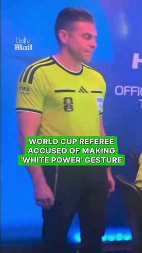 FIFA aware of World Cup official who appeared to make controversial hand gesture