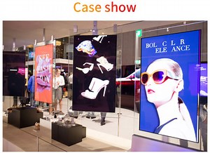 [Hot Item] Indoor Window Wall Hanging Double Sided Digital Signage for Stores