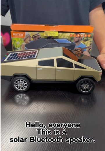 Solar car model Bluetooth speaker - can be given as a gift, portable, party #bluetoothspeaker #cybertruck #bocinabluetooth #fallfreshness #halloweengift