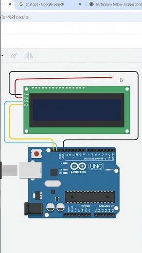 Arduino + LCD Display 😲 | Tinkercad Wiring & Code #shorts