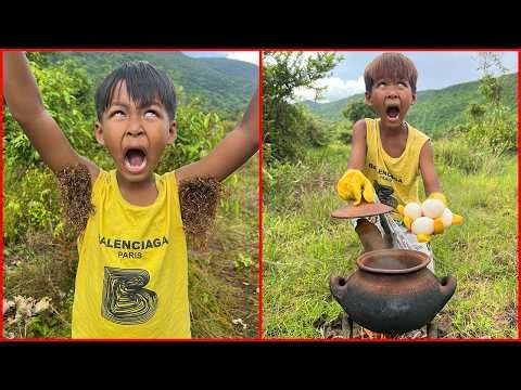 Survival Skills: SMART idea and USEFUL with single mom in forest #bushcraft #camping #outdoors #idea