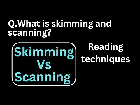 Skim & Scan: How to Read a Book in 20 Minutes