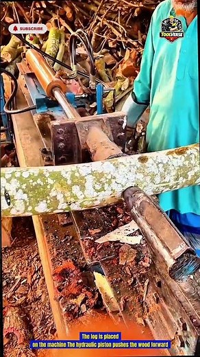 Powerful Hydraulic Wood Splitter Efficiently Splits Logs in Seconds | Construction Tools