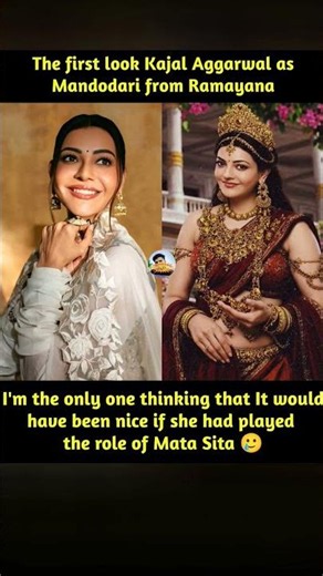 The first look Kajal Aggarwal as Mandodari from Ramayana #viral #viral #kajal