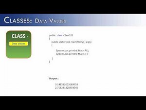 Classes Part 2: Data Values (Java)