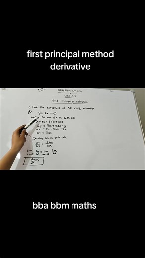 derivative #ncstudy #bba #bbm #maths #fyppppp