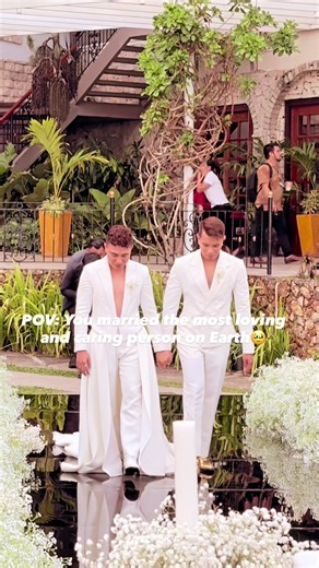 Looking back on the most unforgettable moment of our lives J&J🥂 2nd wedding anniversary 🥹 @Oscar James #lovewins #lgbt #wedding #foryoupage #fyp