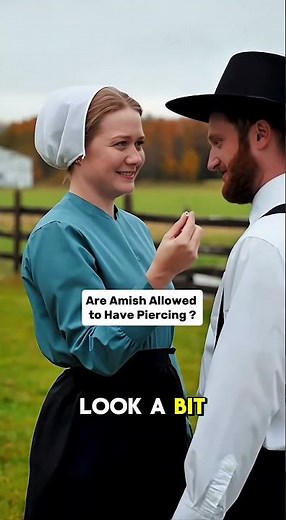 Are Amish Allowed To Have Piercing ? #amishtiktok #amishbuilt #amish #amishcountry #amishlife