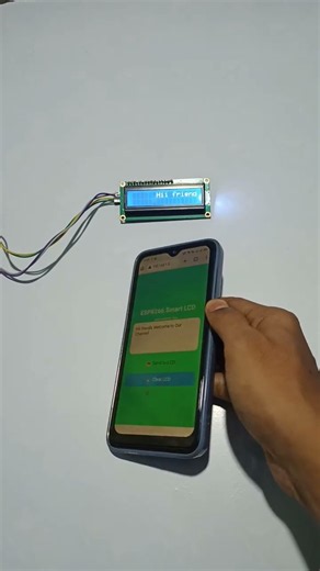 Love Text Display in LCD with ESP8266 #shortfeed #esp8266 #projects #shortvideo