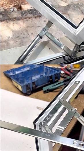 Aluminium Casement window bar hinges installation #aluminiumfabrication #tricks #shorts #diy #tools