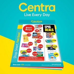 Start the New Year with our Best Buys at Centra! 🥳✨ Whether you're embracing healthy eating or prepping for Dry January, we've got everything you need in our new leaflet. 🛍️ Click the link to explore more! https://www.centra.co.uk/leaflet | Centra NI