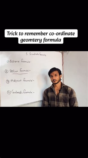 SHIVAM BHAIYA | 10th Class on Instagram: "Coordinate Geometry ke Formulas yaad rakhna ab easy 🔥📐 Is video me ek smart trick batayi hai jisse saare formulas easily yaad ho jaayenge 💯 Class 10 Maharashtra Board students ke liye must-watch 🚀 Board exam me full marks ka shortcut ✨ #Hashtags: #Class10 #CoordinateGeometry #MathsTricks #FormulaTrick #Algebra #MaharashtraBoard #SSCBoard #BoardExam2026 #MathsMadeEasy #ScoreHigh #SmartStudy #ExamTricks #StudyWithMe #MathsPreparation #GeometryAndAlgebr