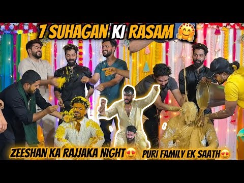 7 Suhagan Ki Rasam 😳| Zeeshan Ka Rajjaka 😍 Night | Haldi Mehandi Dance | Fokats | Abresh & Zeeshan