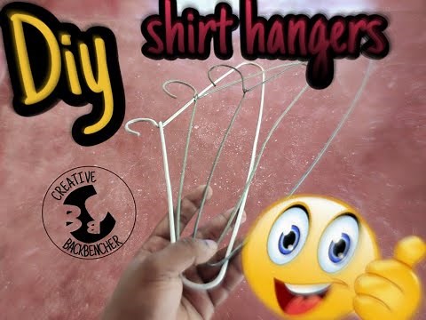 How to make simple shirt hangers at home | DIY |