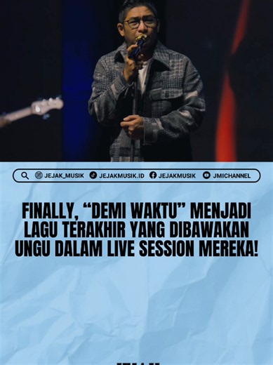 “Demi Waktu” menjadi lagu terakhir yang dibawakan Ungu dalam live session kali ini. Dirilis pada 2005 melalui album Melayang, lagu ciptaan Enda ini menjadi salah satu hits yang melejitkan nama Ungu di industri musik Tanah Air. Di balik lagu yang begitu melekat di ingatan pendengar ini, ternyata ada kisah personal Enda yang menjadi inspirasi penciptaannya. Siapa sangka, karya yang lahir dari pengalaman hidup tersebut justru menjadi salah satu titik balik terbesar dalam perjalanan Ungu. Masih inga