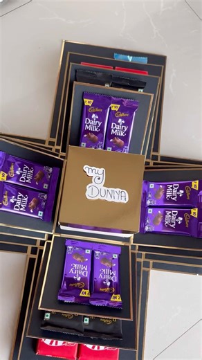 6 layer chocolate explosion box 😍 Trending birthday gift idea for chocolate lovers 💗