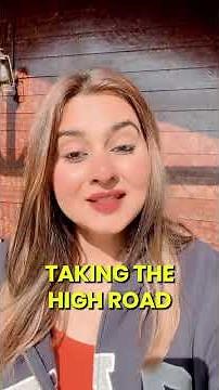 Take the High Road Meaning | Stop Reacting, Start Rising 🔥 | English Idioms #shorts