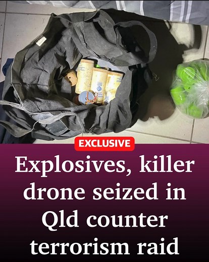 35K views · 53 reactions | A major QLD counter-terror op has made seven arrests and allegedly netted assault rifles, explosives and operational IEDs, including a drone. VIDEO  https://bit.ly/49xOE0r | The Observer | Facebook