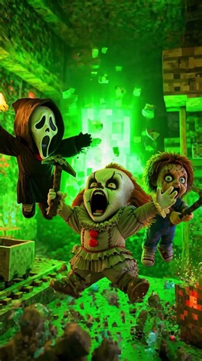 Horror Character Minecraft Gets Out Of Control #chaotic #shorts
