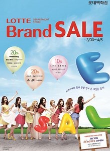 Girl's Generation becomes Lotte Department Store's official models