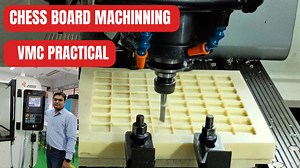 VMC programming project by students - chess board on vmc machine practical #vmc #cncmilling #cncmachine | Sigma Youth Engineers