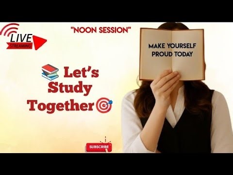 Study with me live | Afternoon Hustle | Real-Time Focus + Accountability | #studywithme #livestream