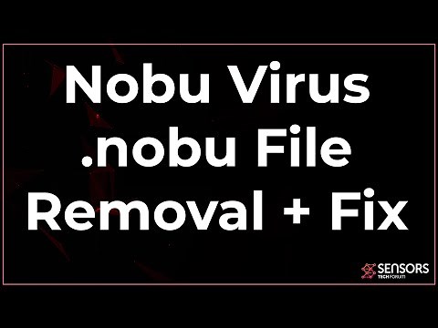 Nobu Virus [.nobu File] Removal & Decryption Fix [Free Steps Guide]
