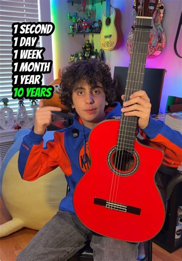 1 Second vs 10 Years of Guitar! | guitar