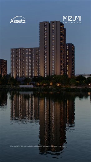 Launching Assetz Mizumi Reserve – THE HAVE-IT-ALL HABITAT, a luxurious lakefront township off HSR Layout. 3 & 4 BHK apartments starting at ₹2.47 Cr onwards. ✅ 80-acre development ✅ 63,000 sq. ft. clubhouse ✅ Luxury terrace balconies up to 170 sq. ft. ✅ Indoor and outdoor workstations ✅ 30 world-class amenities | Assetz Property Group