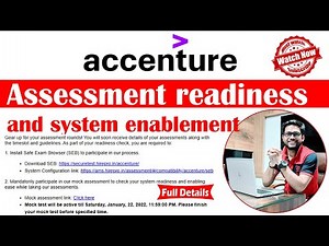 Accenture : Assessment readiness and system enablement | Accenture Mock Assessment Test Link