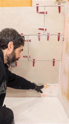 Home Repair Tutor on Instagram: "Tile shower corner cutting tips…I’m cutting this last tile in the corner. I get four different measurements and score/snap it to be snug. It has an expansion joint in the corner and at the shower tray. I’m wearing the Ironclad Command A7 insulated gloves, which are great for outdoor projects and protection from sharp objects. Many thanks to Ironclad for sponsoring this tutorial🔥#tileshower #homerenovation #sponsored"