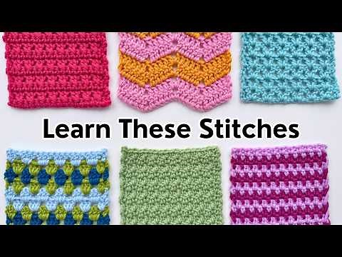 6 Crochet Stitches I Wish I Knew as a Beginner (FULL TUTORIAL)