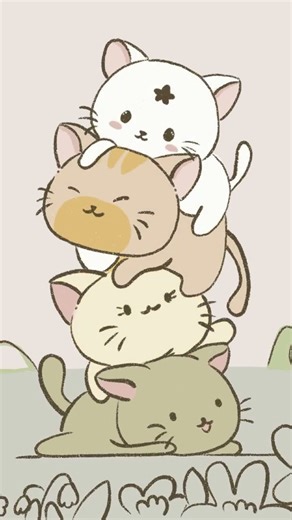 Gatitos Cute que con mucha ternura 😻🐾 Procreate Time Lapse + Impresión de Stickers