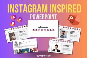 Instagram Powerpoint Presentation Template / Powerpoint 2019 Version / Instagram Inspired - Etsy Australia