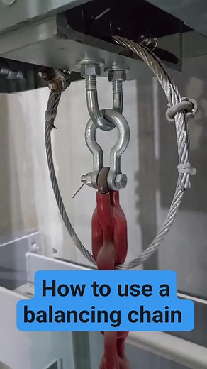 How to use a balancing chain. #lift #elevator #control | MD Rabbani Talukder