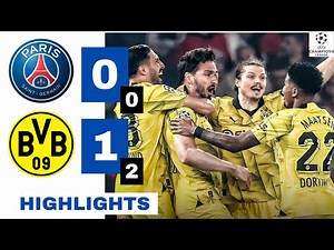 PSG vs Dortmund HIGHLIGHTS & ALL GOALS (0-1): Hummels GOAL.