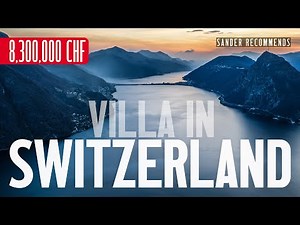 This 8.3M Villa on the Lake Lugano has a Cinema Room & Indoor Pool