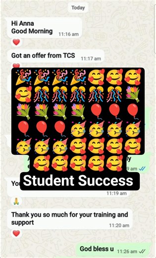 Student Success - Achieved job in TCS as servicenow developer || #servicenow #skfacts