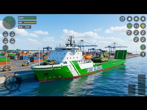 Military Cargo Ship Transport Game 🚢 | Real Cargo Ship Simulator 3D Gameplay | Android Mobile