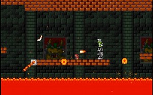 Super Mario Bros X2 (SMBX2)自制关卡 Bowser's fortress 1