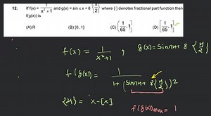If f(x)=\frac{1}{x^{2}+1} and g(x)=\sin \pi x+8\left\{\frac{x}{... | Filo
